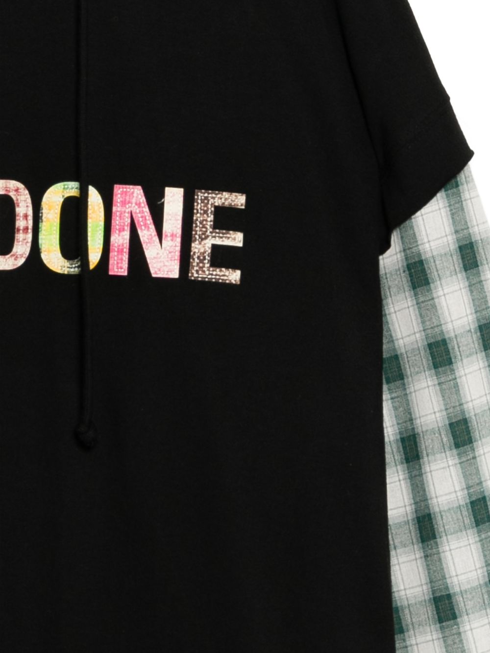 logo-embossed hoodie