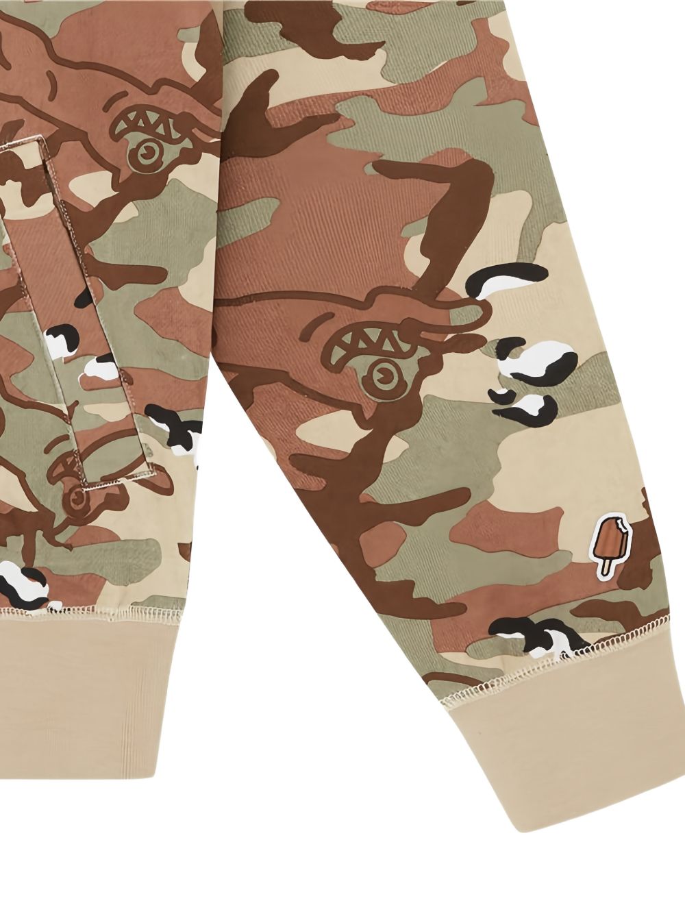 camouflage-print hoodie