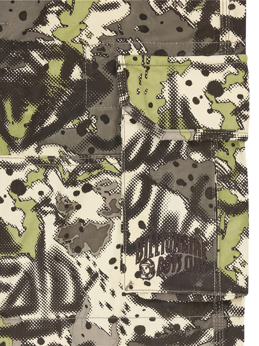 camouflage-print cargo shorts