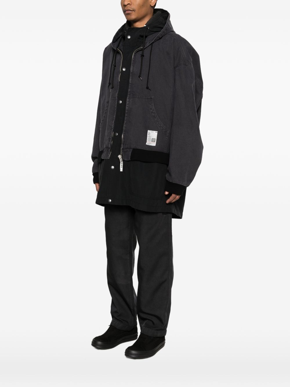 hooded zip coat