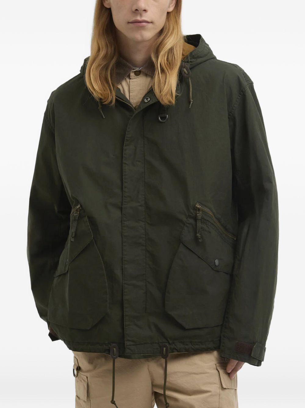 Westoe hooded pocket cotton jacket