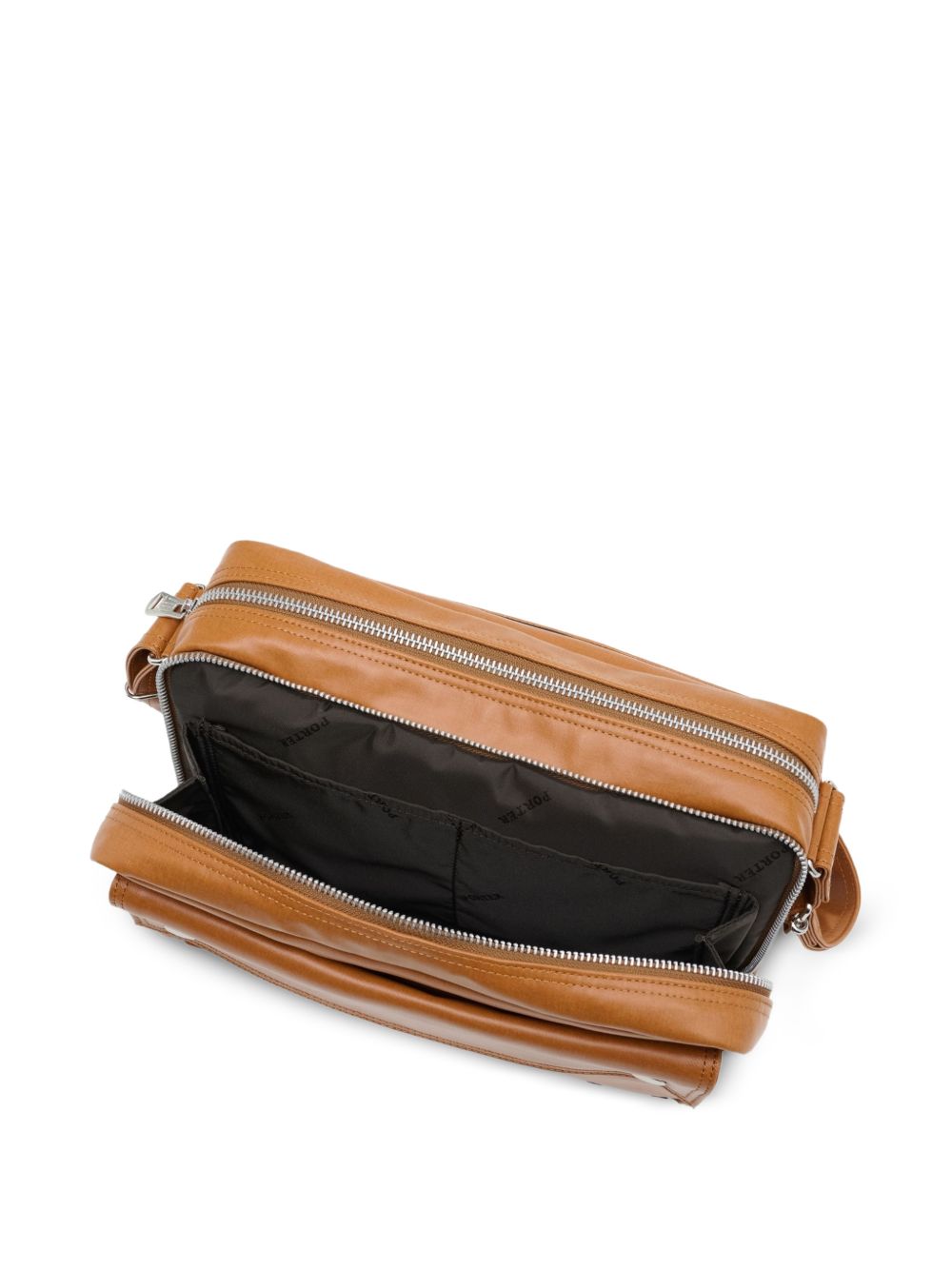 button flap shoulder bag