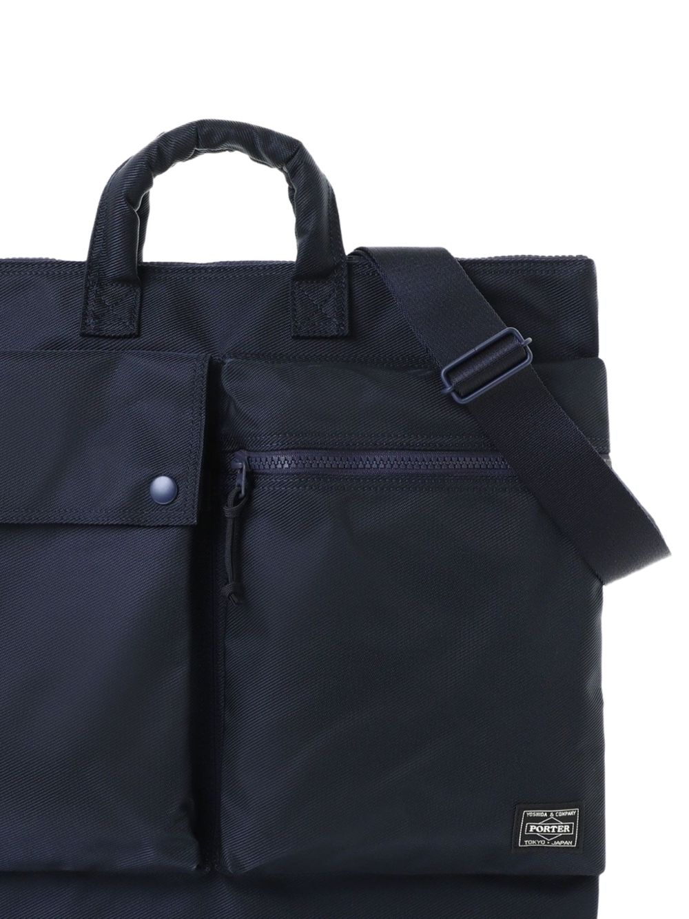 pocket top-handle shoulder bag