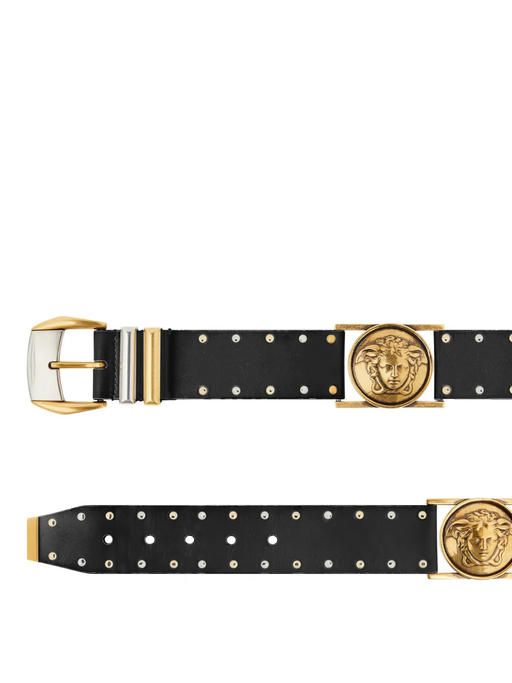 studded leather belt 4 cm