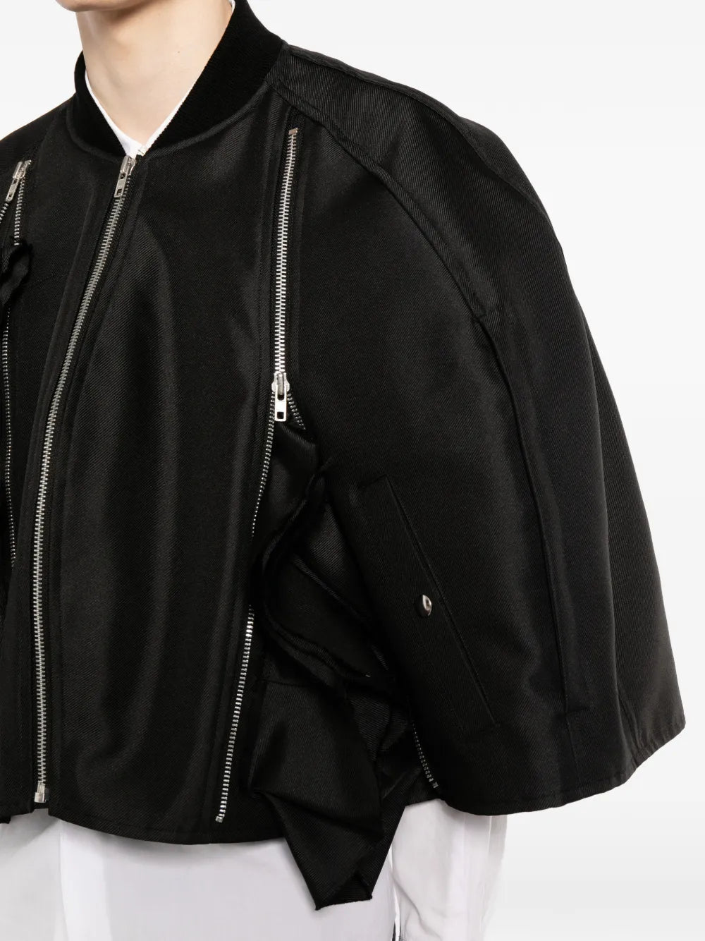 ruffled cropped jacket