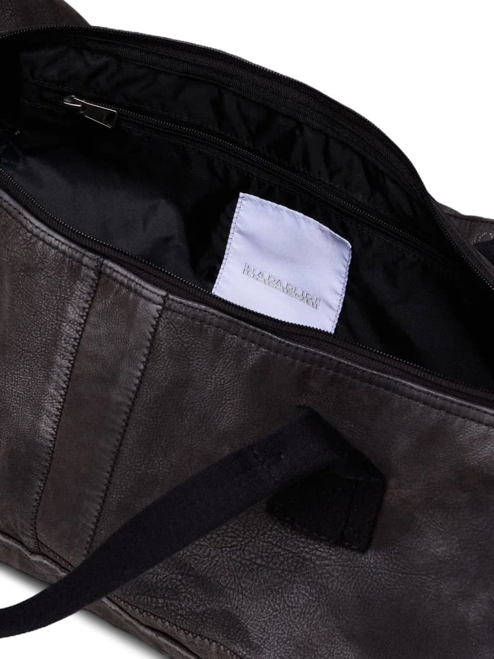 appliqué duffel bag