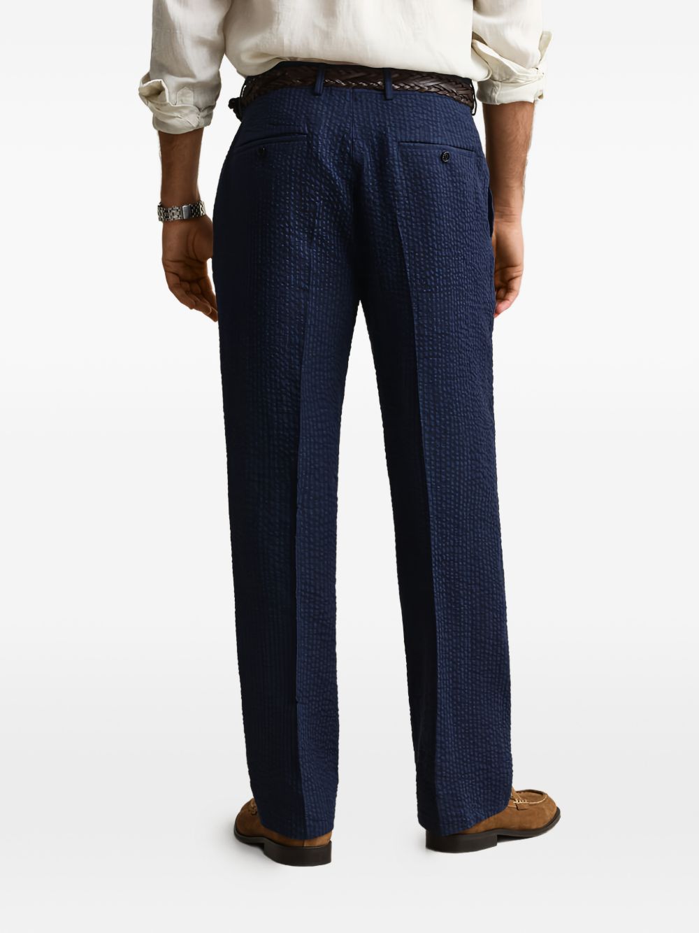 textured trousers