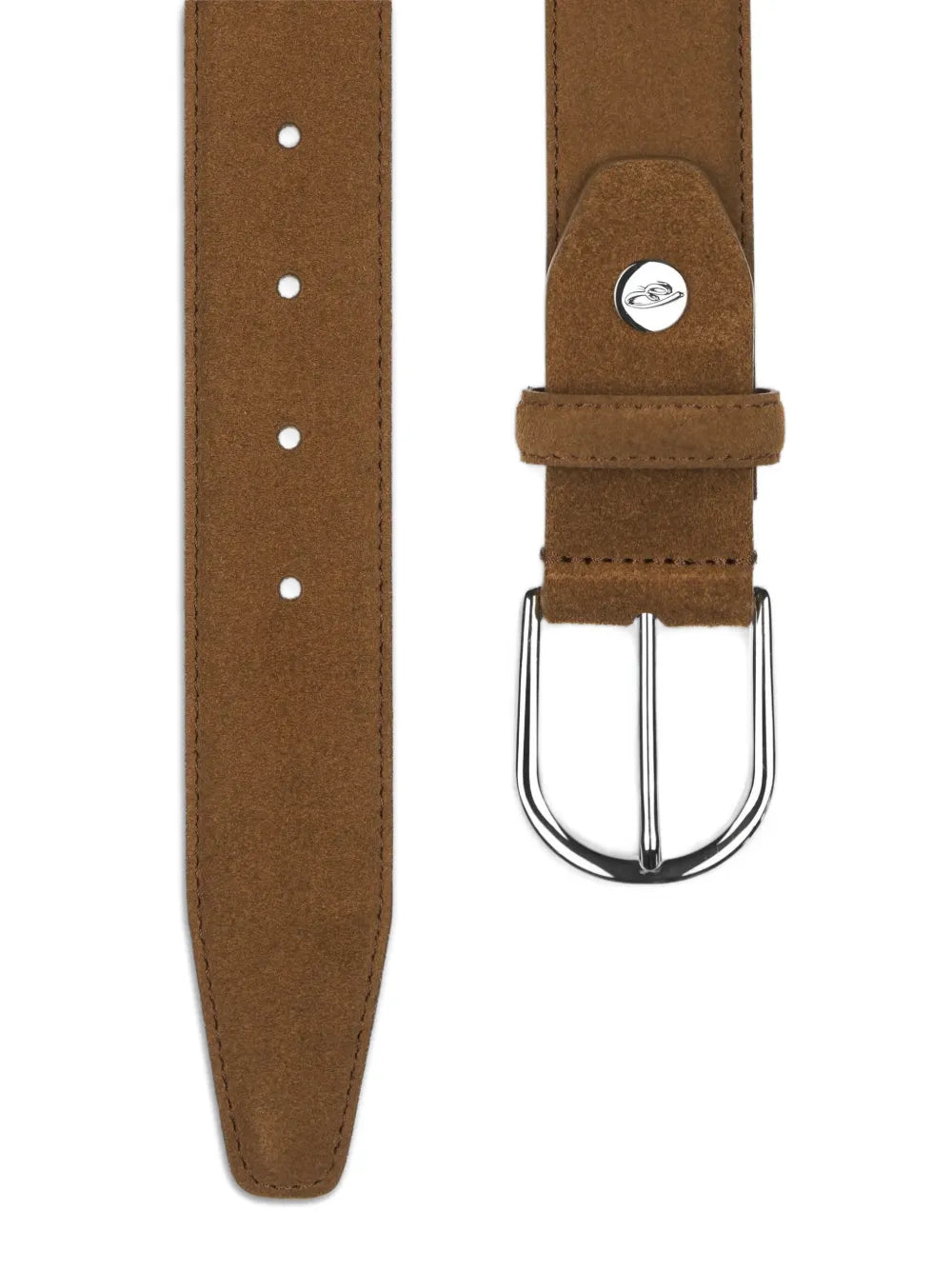 Suede Pin-Buckle Belt