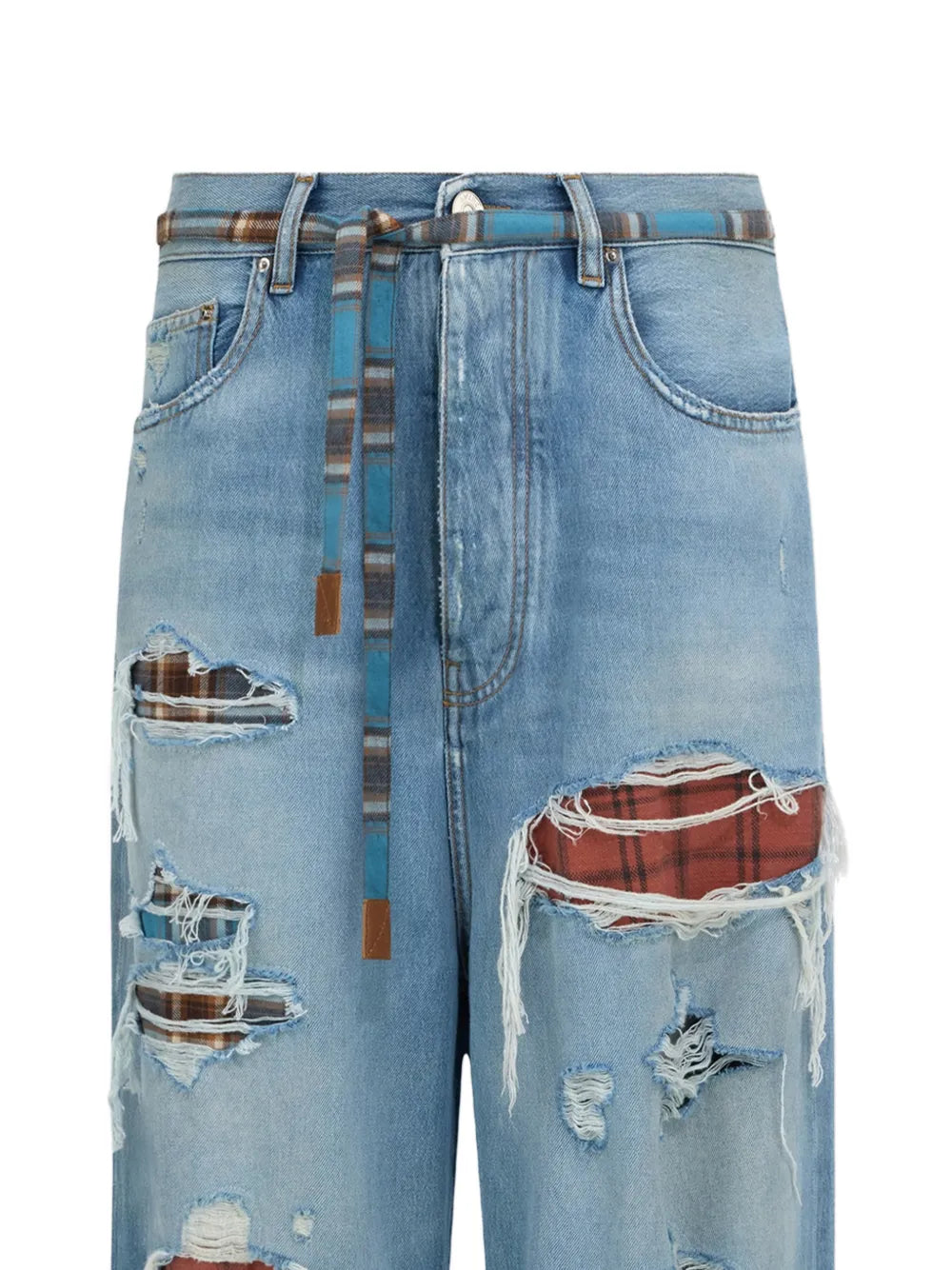 Flannel Repair jeans