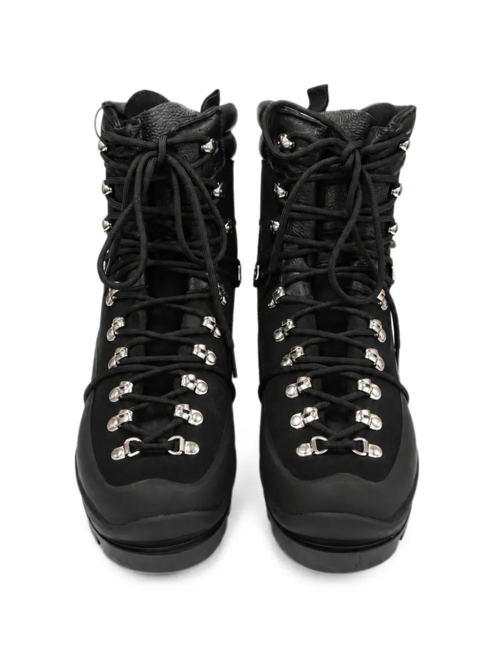 carabiner-detail lace-up boots