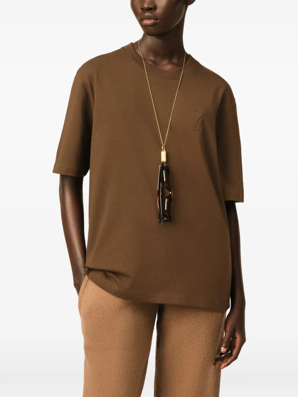 cotton t-shirt with embossed Ami de Coeur