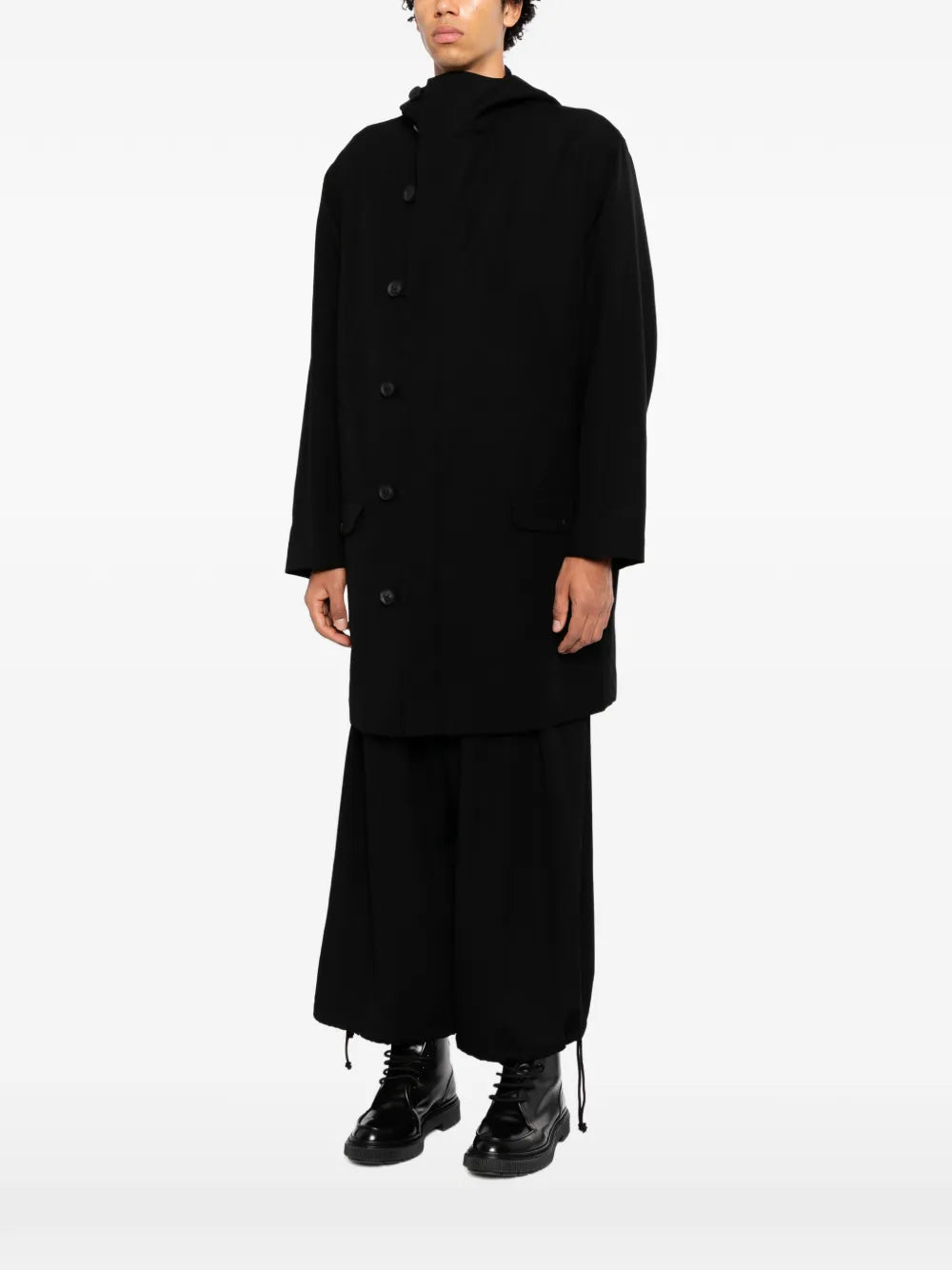 hooded coat