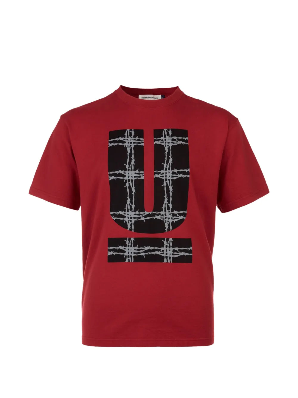 barbed-wire-print T-shirt