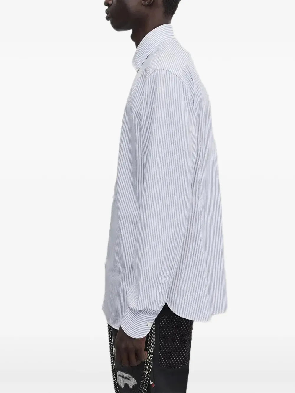 stripe dlong-sleeved shirt