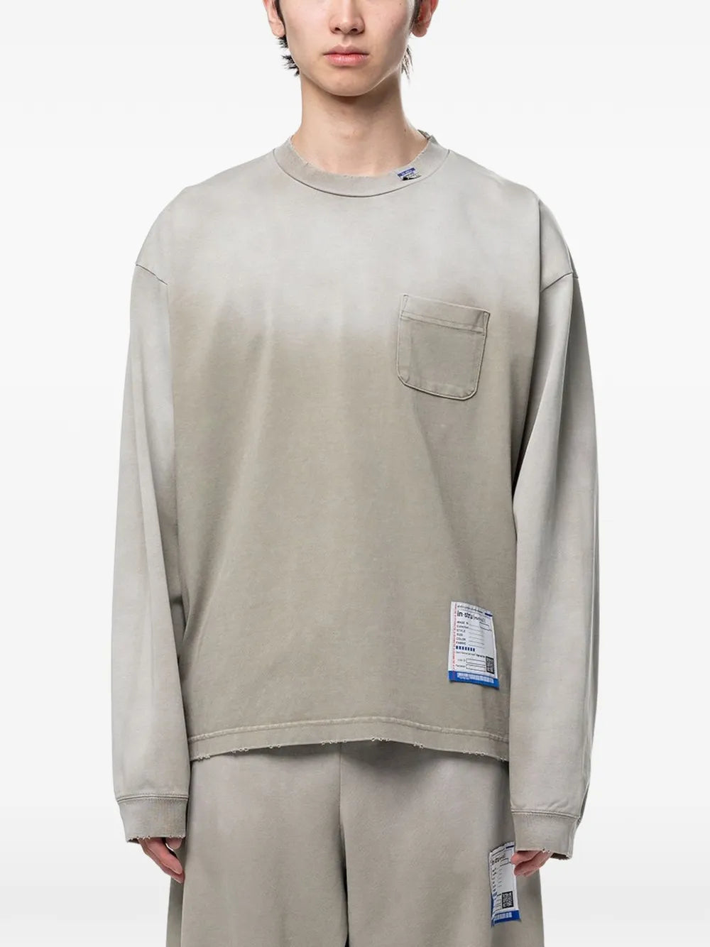 sun faded like distressed long sleeve T-Shirt