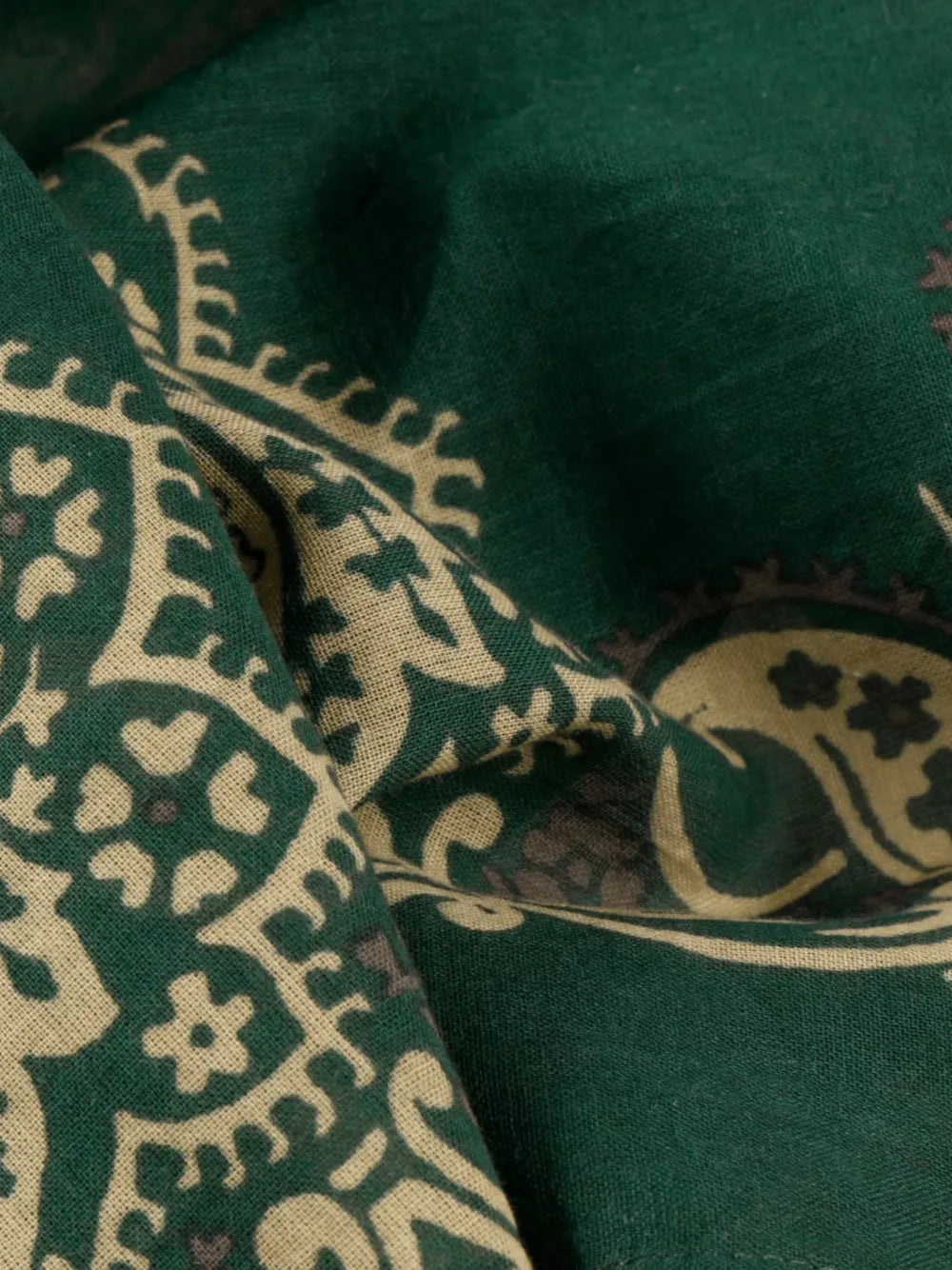 paisley-print logo-print scarf