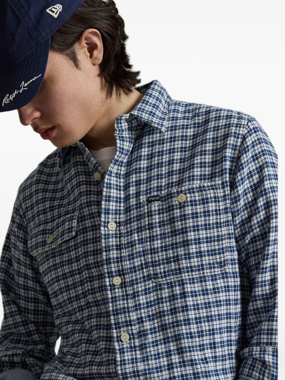 Classic fit double-faced Oxford shirt