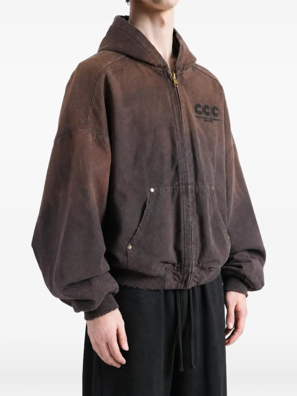 Quilted Juggernaut logo-embroidered hooded jacket