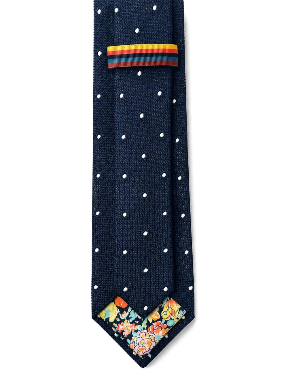 polka-dot silk tie