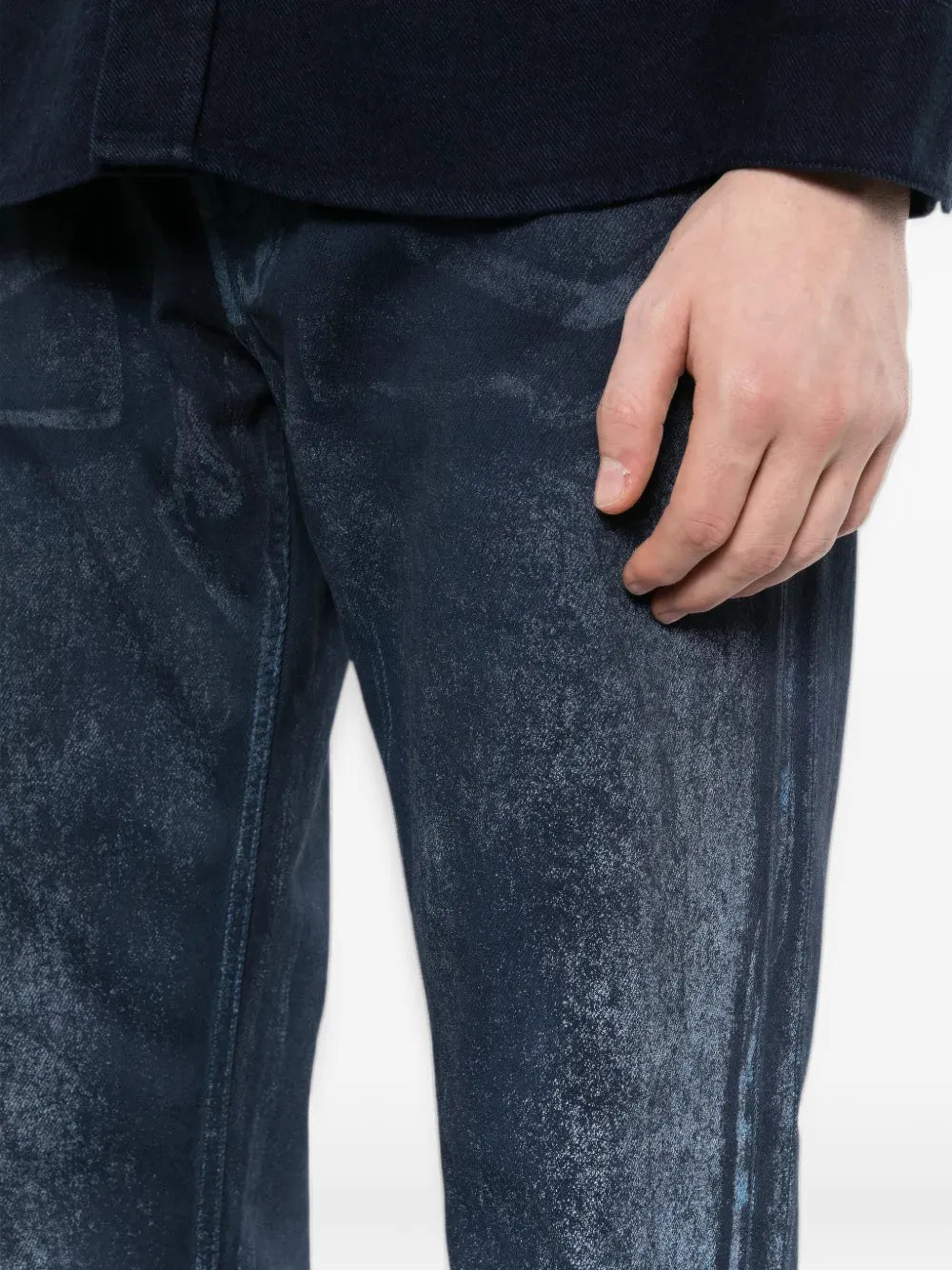 faded-effect jeans