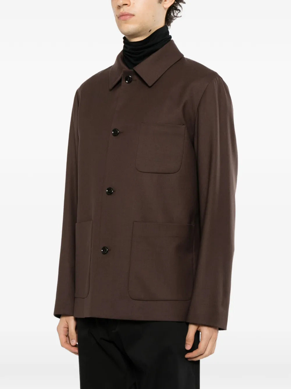 button-up patch-pocket jacket