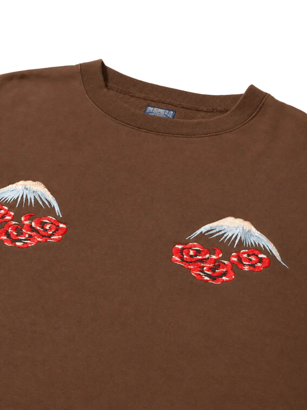 embroidered crew-neck sweatshirt