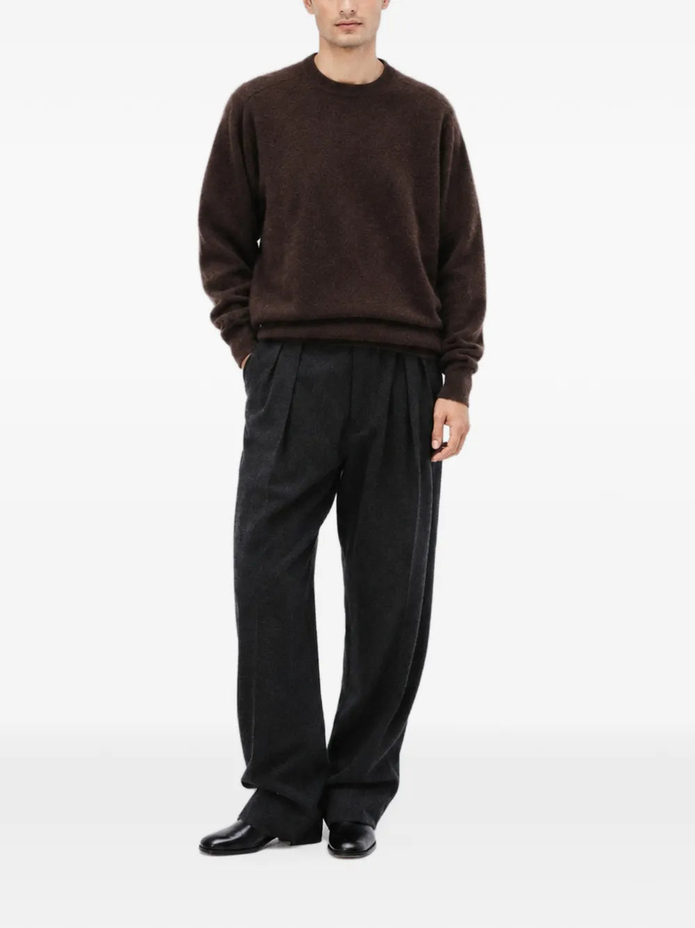 crew-neck cashmere sweater