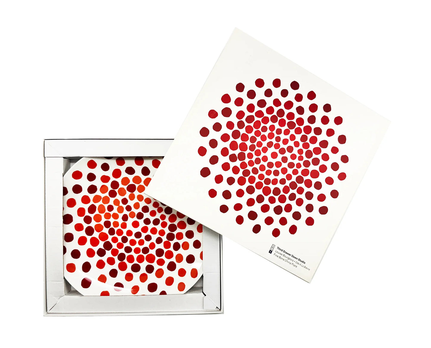 Red Dots (2008) Bone China Dinner Plate