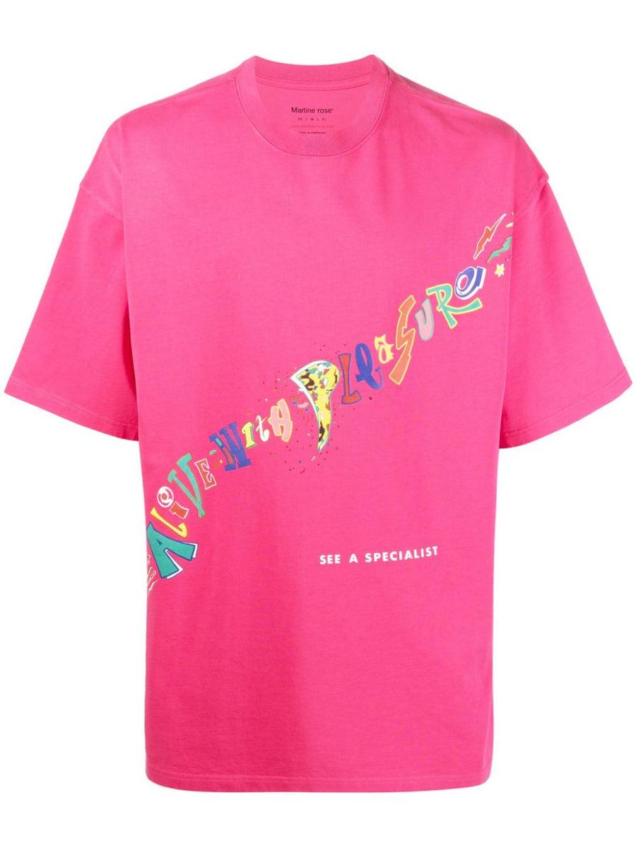 Martine Rose Slogan-Print Cotton T-Shirt