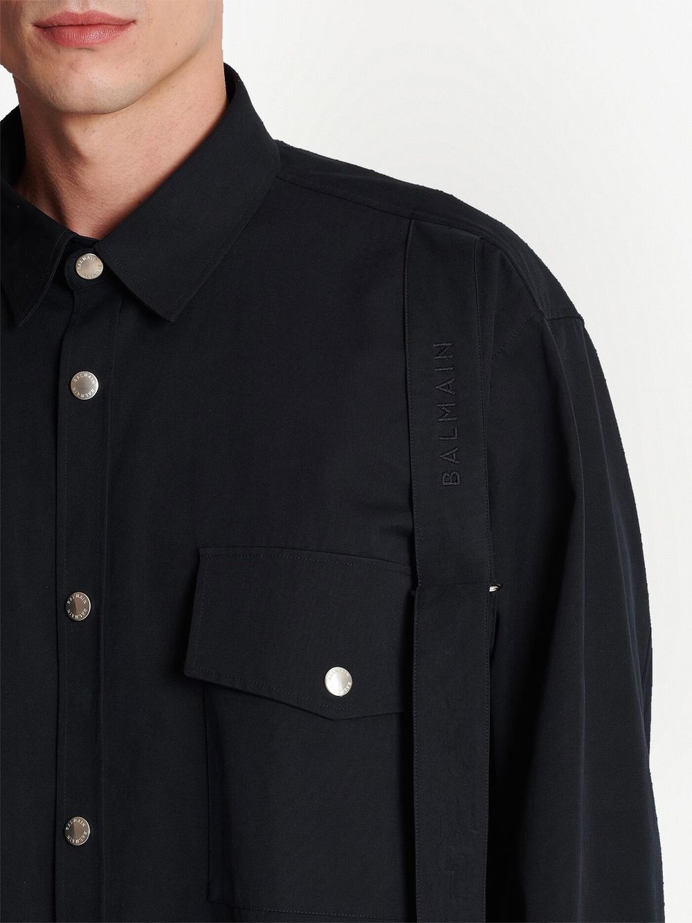 Chest Flap-Pocket Detail Shirt