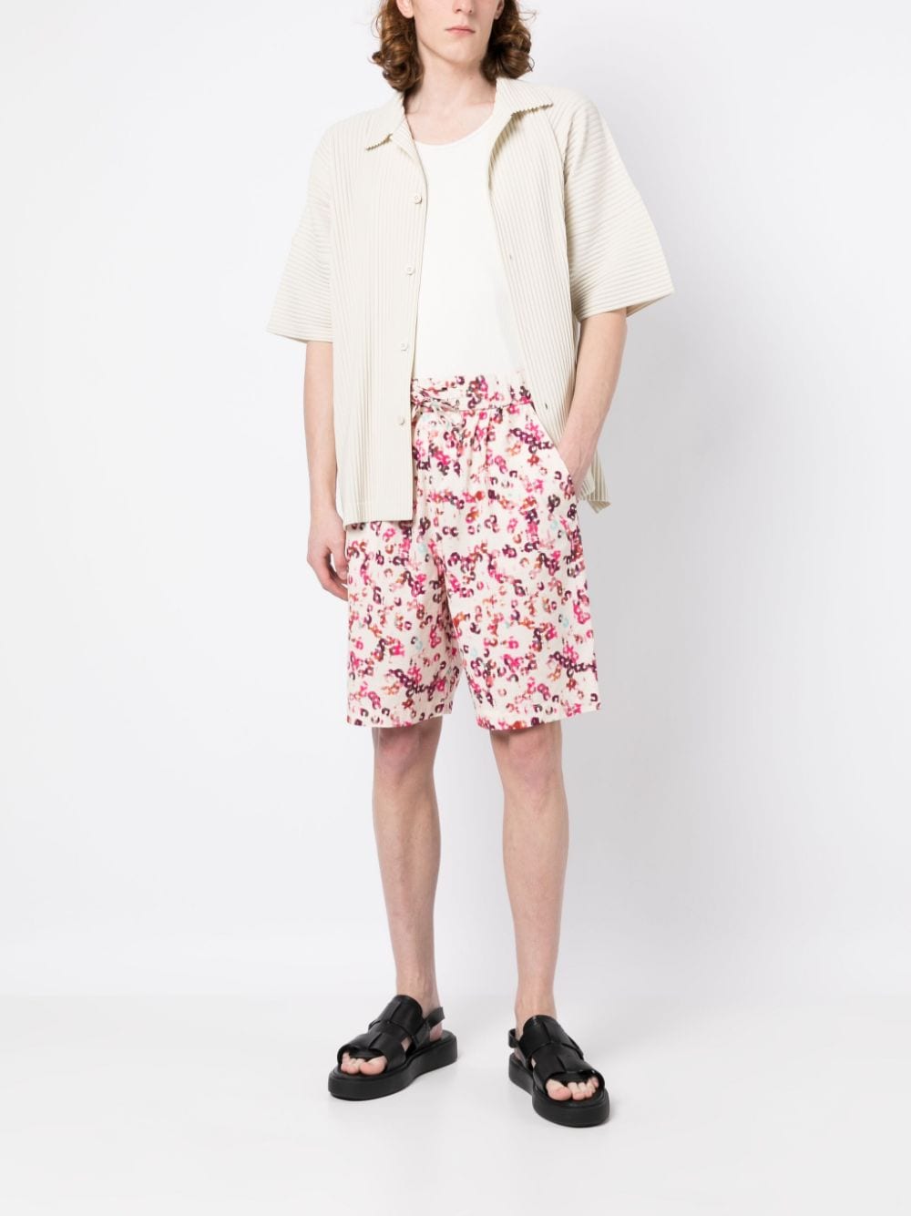 Graphic-Print Shorts