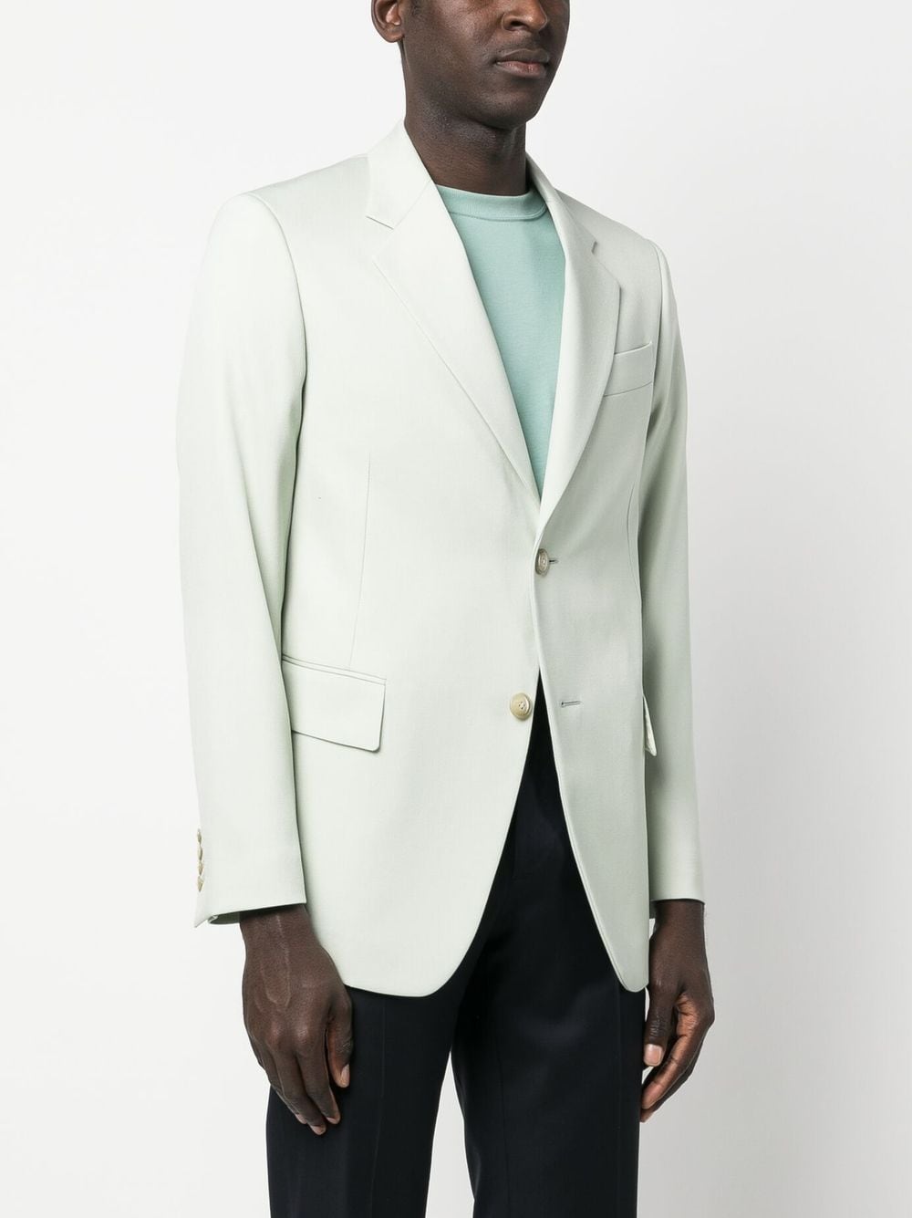 Single-Breasted Wool Blazer