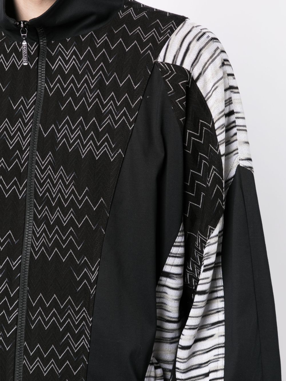 Zig Zag Zip-Up Jacket