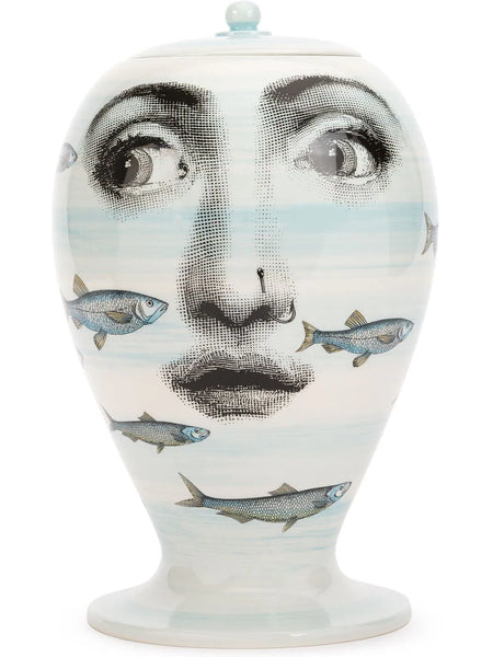 Face Fish Printed Jar