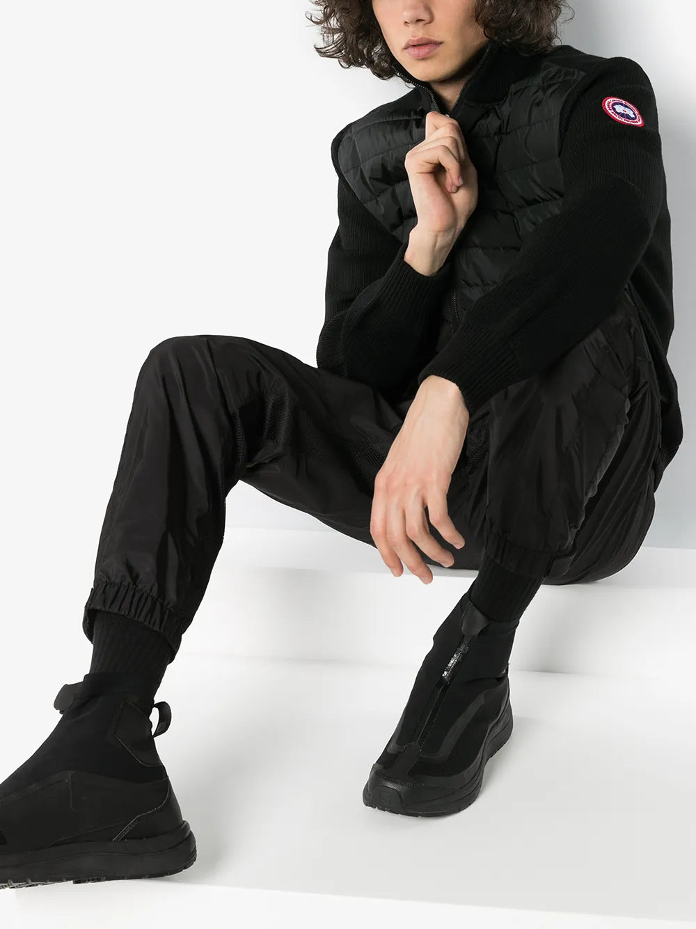 HyBridge quilted padded jacket
