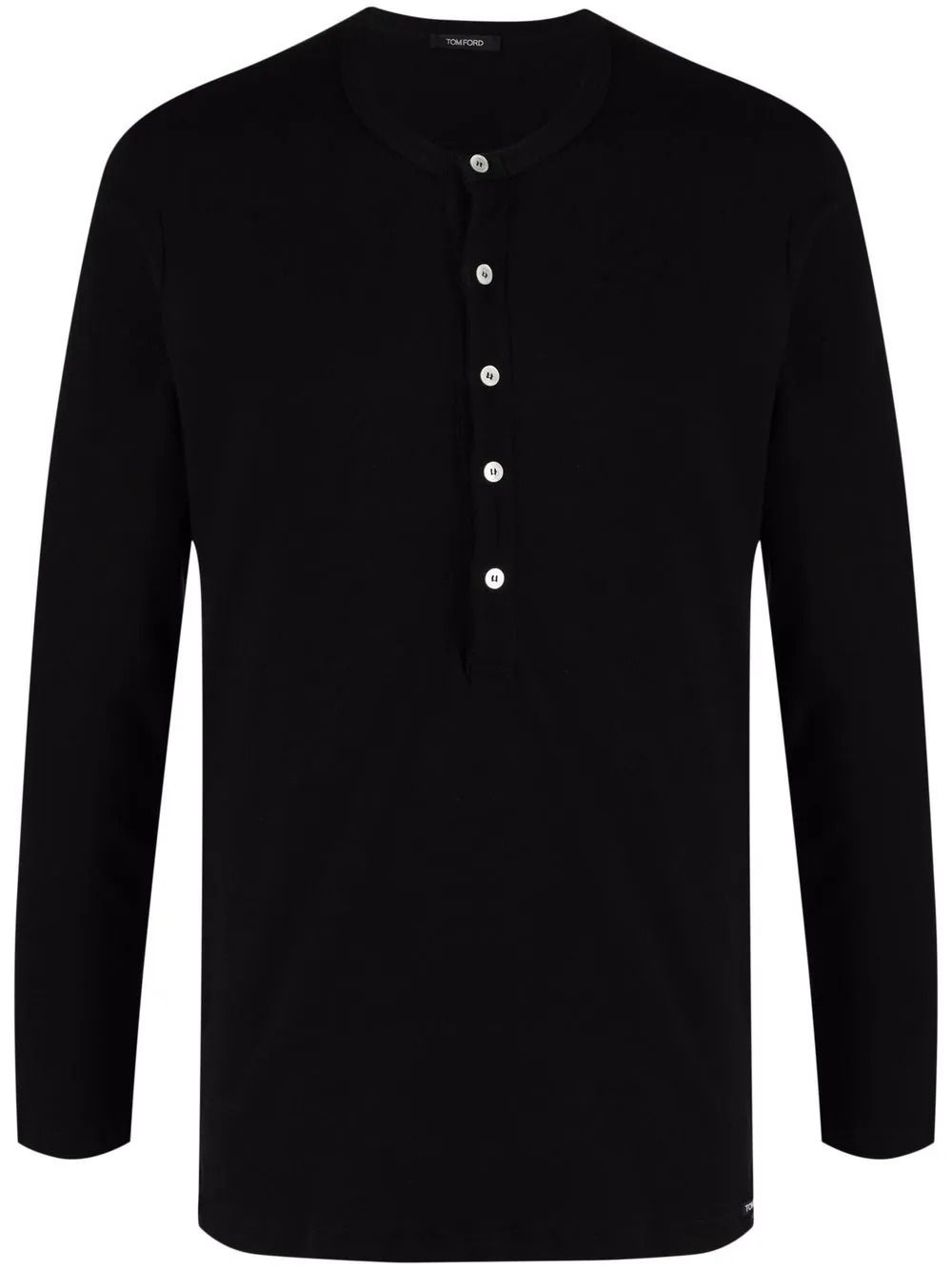 Round-Neck Henley T-Shirt