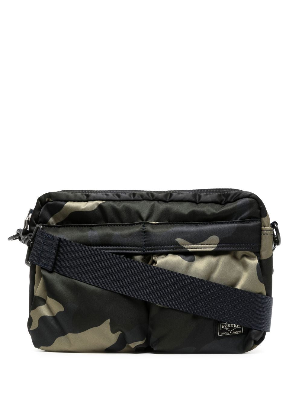camouflage-print crossbody bag
