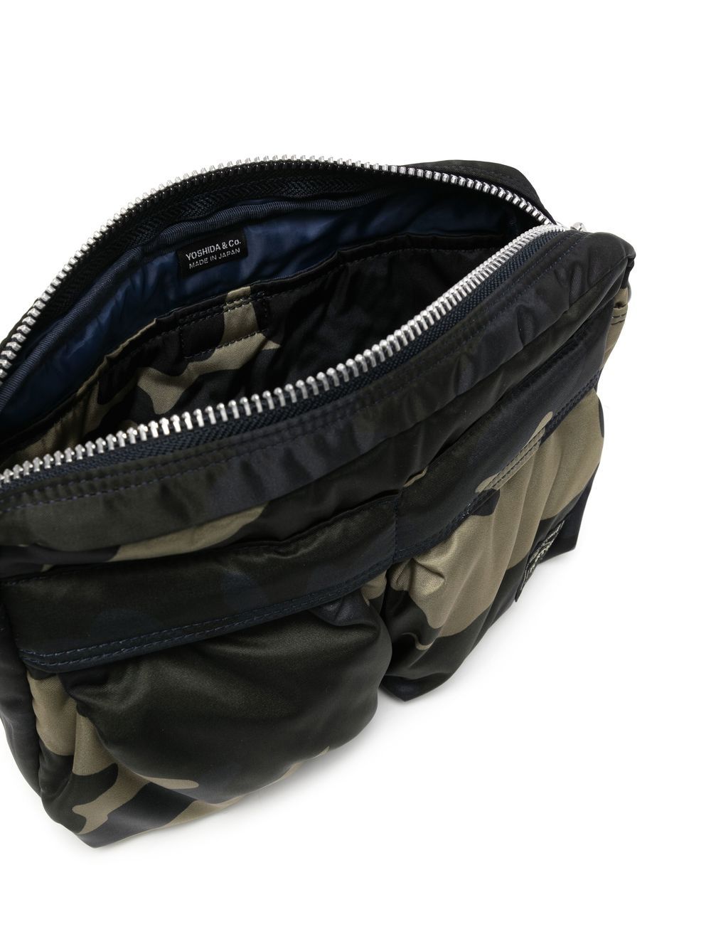 camouflage-print crossbody bag