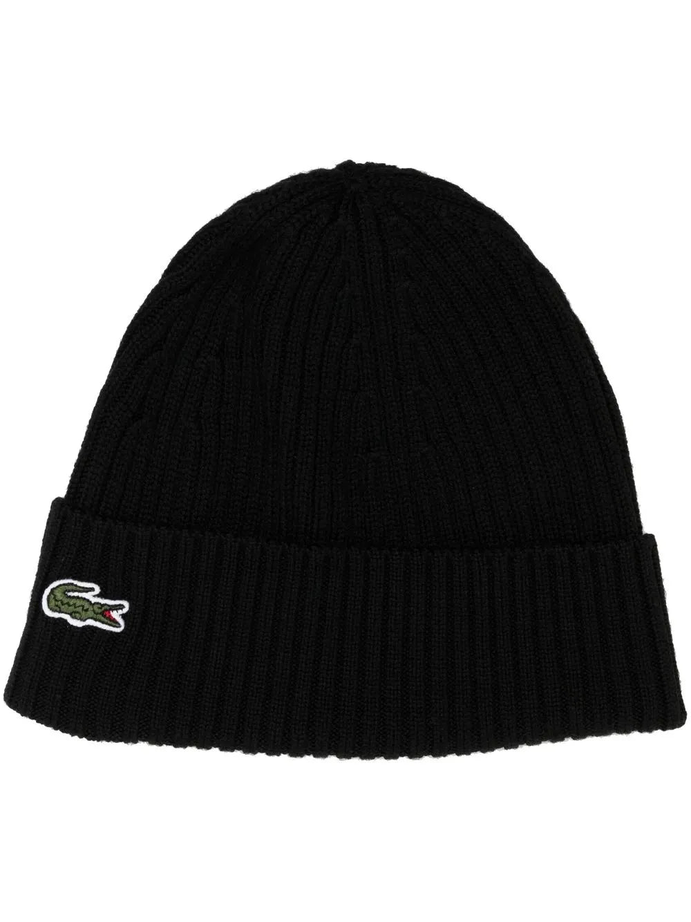rib knit brushed wool beanie
