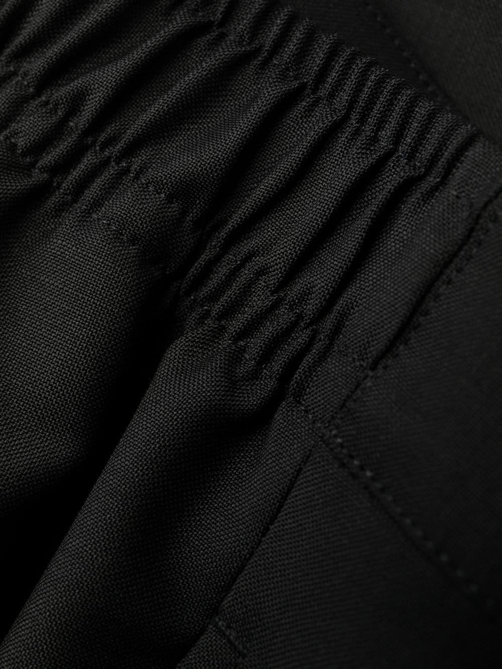 slim-cut wool-blend trousers 