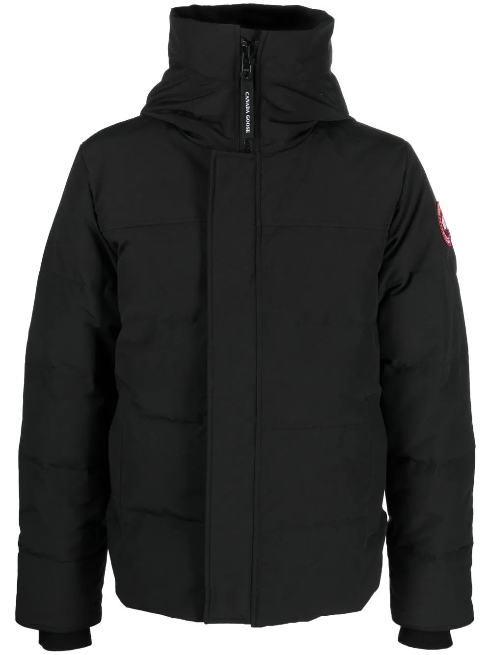 quilted hooded jacket