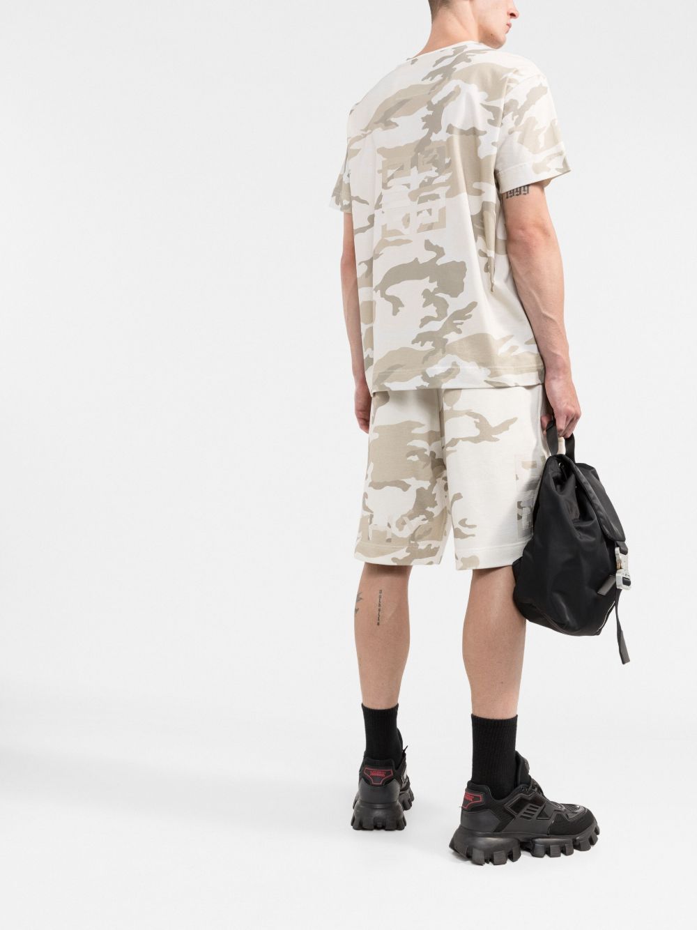 Camouflage-Print Cotton T-Shirt