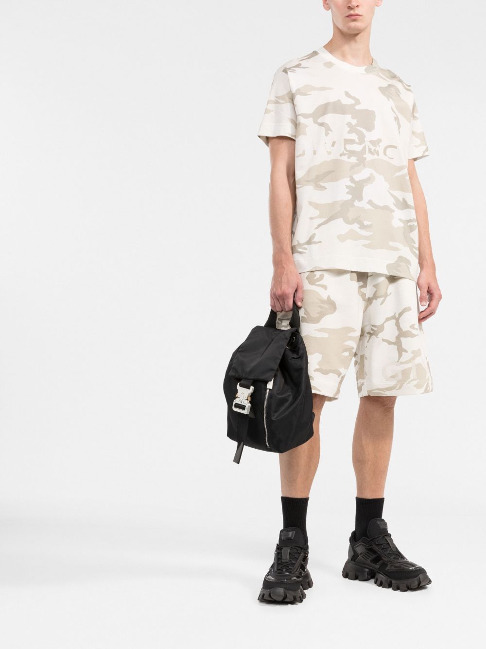 Camouflage-Print Cotton T-Shirt
