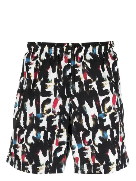 Watercolour Graffiti Swim Shorts