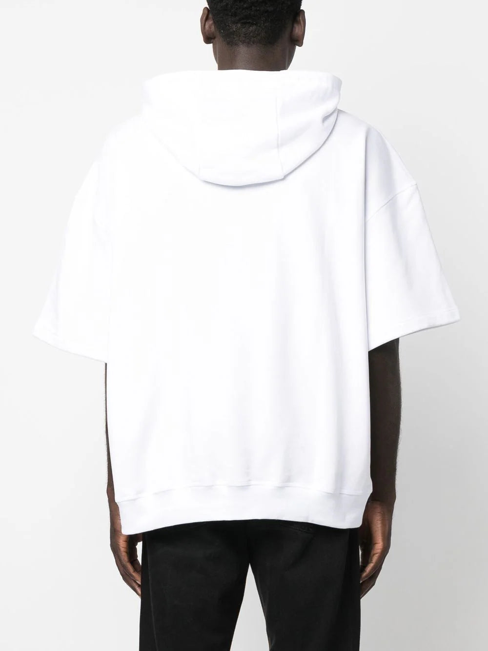Logo-Print Short-Sleeved Hoodie