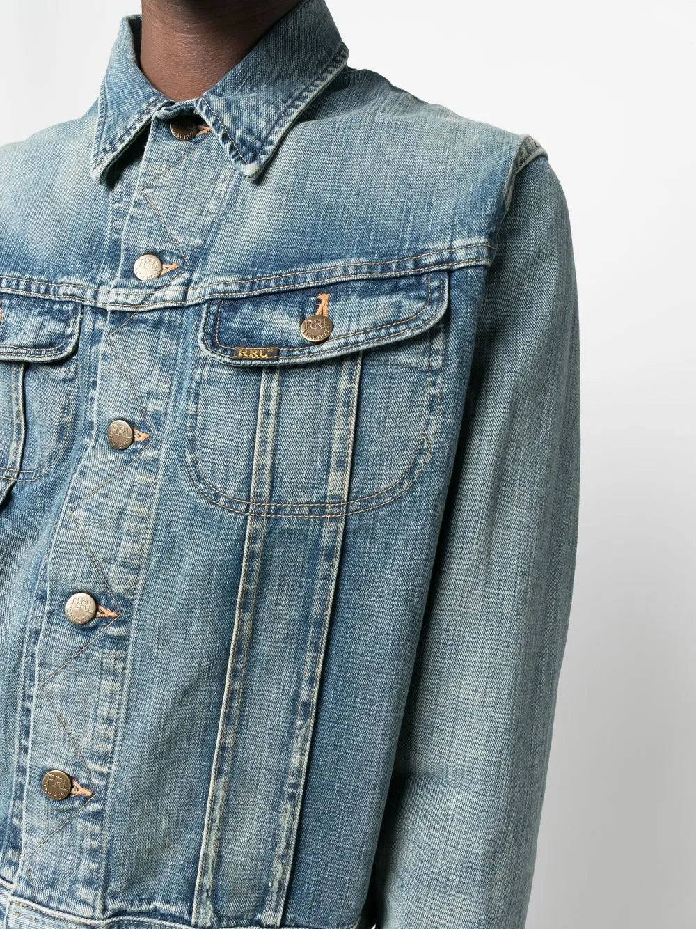 button-down fastening denim jacket