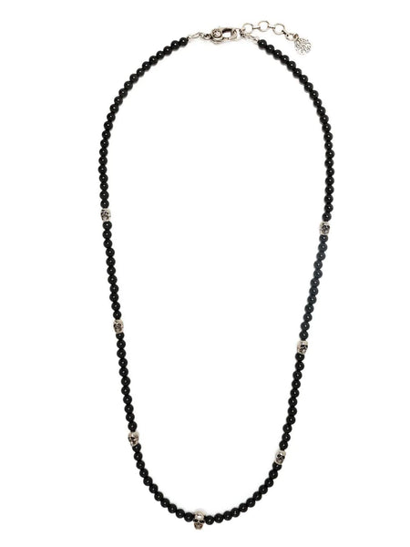Skull-Charm Bead Necklace