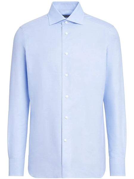 Button-Down Long-Sleeved Shirt
