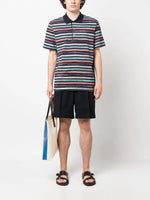 Striped Slub Polo Shirt