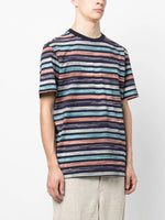 Logo-Print Striped T-Shirt